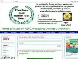 Sites similar to plantasquecurandelperu.blogspot.com