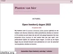 Sites similar to plantenvanhier.nl