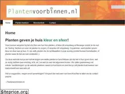 Sites similar to plantenvoorbinnen.nl