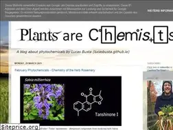 Sites similar to plantsarechemists.blogspot.com
