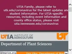 Sites similar to plantsciences.utk.edu