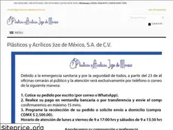 Sites similar to plasticosyacrilicosjize.com.mx