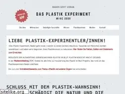 Sites similar to plastikexperiment.ch