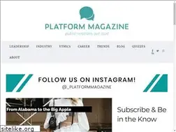 Sites similar to platformmagazine.com