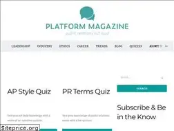 Sites similar to platformmagazine.org