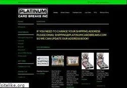 Sites similar to platinumcardbreaks.com