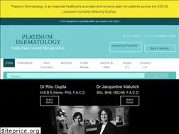 Sites similar to platinumdermatology.com.au