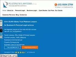 Sites similar to platinumlawyers.com.au
