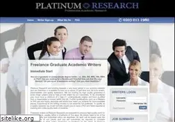 Sites similar to platinumresearch.co.uk