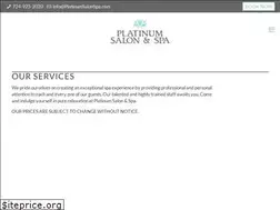 Sites similar to platinumsalonspa.com