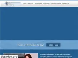 Sites similar to platinumtitlepartners.com