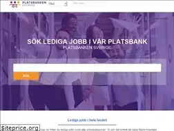 Sites similar to platsbankensverige.se