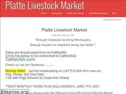 Sites similar to plattelivestockmarket.com