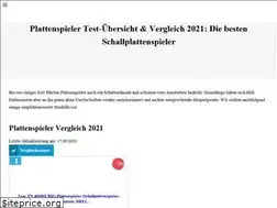 Sites similar to plattenspieler-test.de
