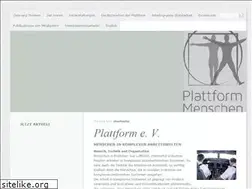 Sites similar to plattform-ev.de