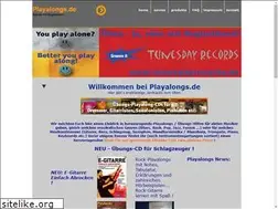 Sites similar to playalongs.de