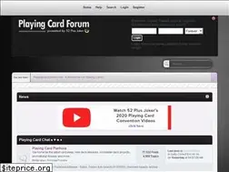 Sites similar to playingcardforum.com