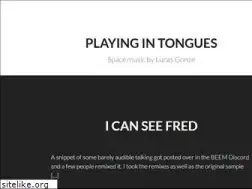 Sites similar to playingintongues.com