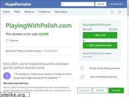 Sites similar to playingwithpolish.com