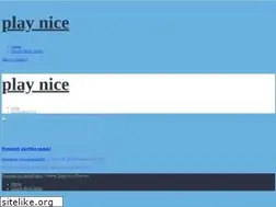 Sites similar to playnice.org