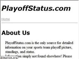 Sites similar to playoffstatus.com