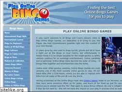 Sites similar to playonlinebingogames.co.uk