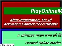 Sites similar to playonlinematka.com