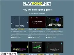 Sites similar to playpong.net