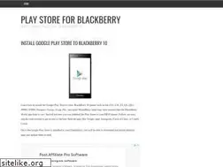 Sites similar to playstoreblackberry.com