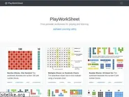 Sites similar to playworksheet.com