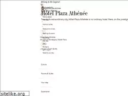 Sites similar to plaza-athenee-paris.com