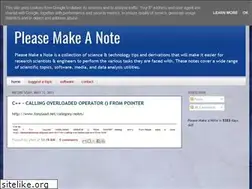 Sites similar to pleasemakeanote.blogspot.com