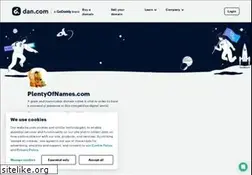Sites similar to plentyofnames.com