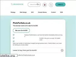 Sites similar to plotsforsale.co.uk