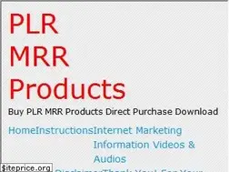 Sites similar to plr-mrr-products.com