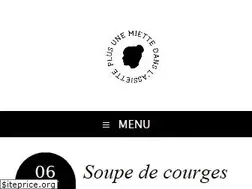 Sites similar to plusunemiettedanslassiette.fr