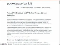 Sites similar to pocket.paperbank.it