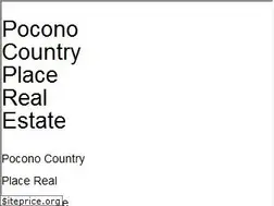 Sites similar to poconocountryplacerealestate.com