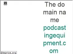 Sites similar to podcastingequipment.com