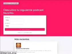 Sites similar to podcastsenespanol.com