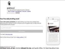 Sites similar to podnews.net