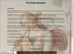 Sites similar to poetryassessor.com