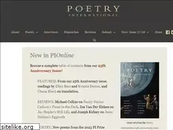 Sites similar to poetryinternationalonline.com