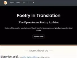 Sites similar to poetryintranslation.com