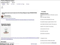 Sites similar to poetrymagnumopus.com