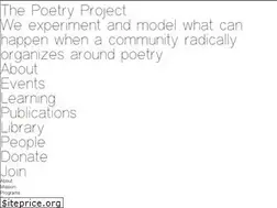 Sites similar to poetryproject.org