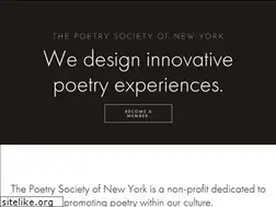 Sites similar to poetrysocietyny.org