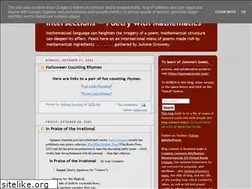 Sites similar to poetrywithmathematics.blogspot.com