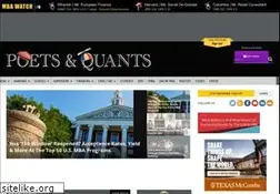 Sites similar to poetsandquants.com