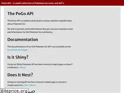 Sites similar to pogoapi.net
